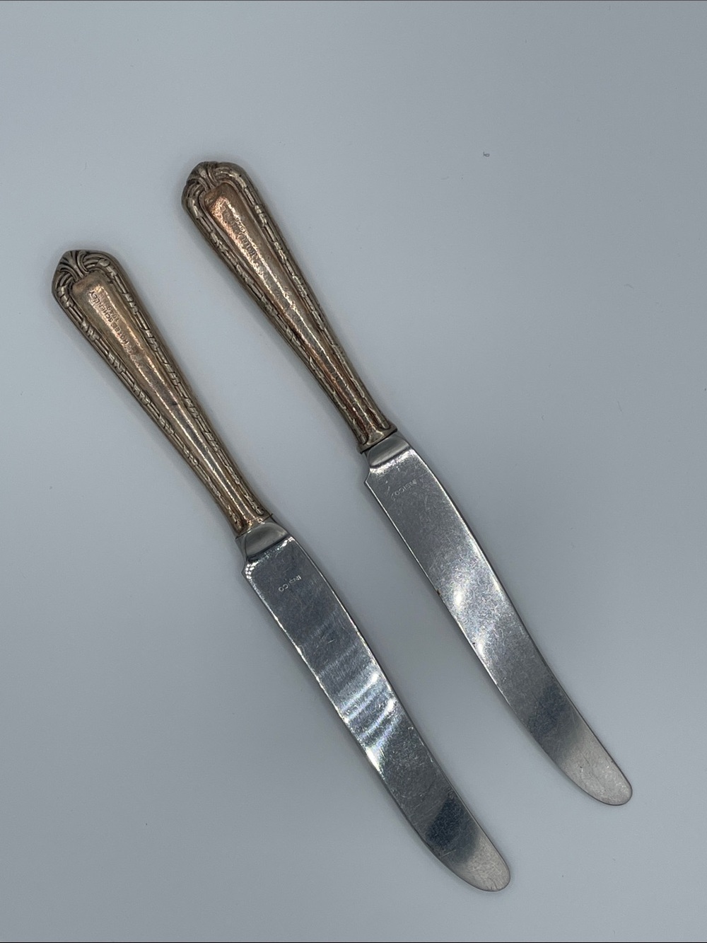 Hotel Schenley 1946 and 1949 Silverplated Handle Knives
